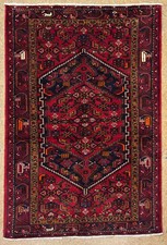 Vintage Zanjan 5x7 Tribal Geometric Hand Knotted Wool Oriental Area Rug Boho picture
