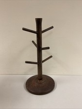 Wooden Mug Tree - Hearth & Hand™ with Magnolia Pickled Black, G128 picture