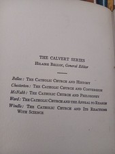 The Catholic Church And History - The Calvert Series (1926) Hilaire Belloc picture