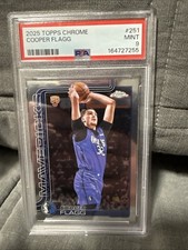 2025-26 Topps Chrome - Cooper Flagg #251 (RC) Rookie PSA 9 Mint picture