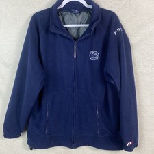 Vintage Pro Player PENN STATE Fleece Zip Up Jacket Size Large Embroidered Logo picture