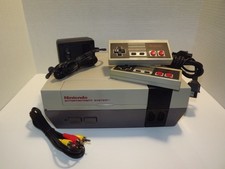 Nintendo NES System Console with OEM 72 Pin and Controllers Restored and Tested picture