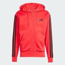 adidas men Essentials 3-Stripes Fleece Hoodie picture