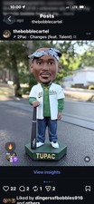 Tupac Shakur Bobblehead, Baltimore Orioles, Oakland A’s Athletics Custom 1/1 picture