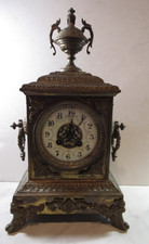 Antique Japy Freres Brass Mantle Clock #57721 for restoration picture