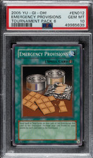 2005 Yu-Gi-Oh Tournament Pack 6 TP6-EN012 Emergency Provisions PSA 10 picture