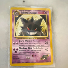 Sabrina's Gengar LV 42 #94 Gym Challenge Unlimited Rare 90 HP WotC 2000 picture