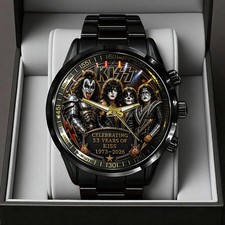 KISS 53 Years Anniversary Black Stainless Steel Watch picture