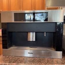 Miele CVA4066 Built-In Coffee Maker | Black Front | Working picture