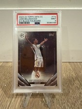 2023-24 TOPPS UEFA Jude Bellingham Icy Black Foilboard 4/10 PSA 9 picture