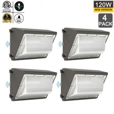 120W LED Wall Pack 5000K Security Commercial Industrial Wallpack Light Fixture picture
