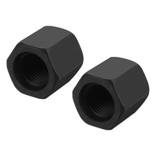 2Pcs M16 x 1.5 Pitch Carbon Steel Hex Coupling Nuts 24mm/ 0.9