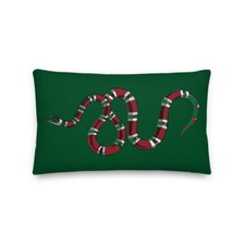 Snakes On Green Premium Pillow picture