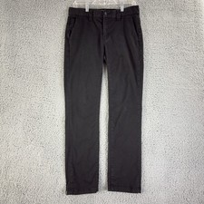 Altamont A 1969 Slim Straight Chino Pants Mens 30 Black Casual Flat Front picture
