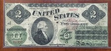 1862 $2 *RARE Fr 41c Series 1 US Note* ONLY 2 KNOWN OF SERIES 1 *Civil War Era* picture