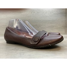 Born Julianne Brown Leather Mary Jane Ballet Flats Women's 10 Comfort Shoes picture