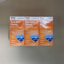 CVS Health - Eye Drops - Itch Relief - 5ml - 6 Pack - Expiration Date: 12/2027 picture