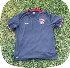 Nike USA National Team Soccer Jersey Gray Red Men's Size XL picture