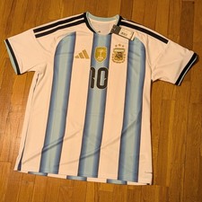 NWT Adidas Argentina 26’ Messi  Home Jersey XL  ClimaCool Slim Fit Lot of 4 picture