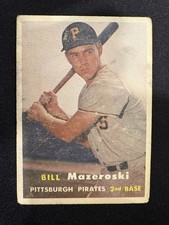 1957 Topps # 24 - Bill Mazeroski RC (HOF) picture