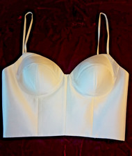Catherine Deane Bridal Ivory Silk Bodice~Bustier~Spaghetti Straps~ Small Size 2 picture