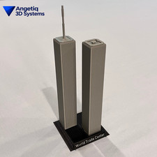 World Trade Center Twin Towers 9/11 Memorial Model 3D Printed Tribute 9