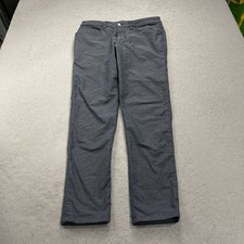 Lululemon ABC Pants Mens 32x32 Blue Slim Tech Canvas Chino Casual Office Preppy picture
