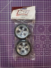 NEW LOSI 1/10 MOUNTED RR 5-SPOKE WHEEL TIRE 54x30mm CHROME (2 WHEELS) LOS43039 picture