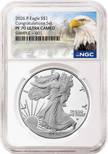2026 P Congratulations Set Proof Silver Eagle NGC PF 70, Mtn picture