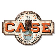 Case Old Abe Farm Machinery Embossed 22.5
