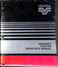 VERSATILE 936 956 976 Tractor Operator's Manual Heavy Equipment Book picture