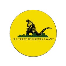 Godzilla Tread Wherever I Want Golf Ball Marker Novelty Gift picture