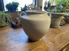 French Antique Pottery White Confit Pot Gorgeous excellent condition Chic picture