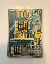Pokemon TCG 151 Meowth 144/128 & Galarian Meowth 141/128 Holo Full Art Lot 2 EN picture