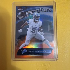 2025 Topps Finest - Creators David Montgomery #CR-10 Orange  22/25 picture