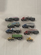 Vintage Galoob Funrise Micro Machines  tractor trailers lot of 7 + 1 extra cab picture