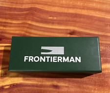 Frontierman Bladebox wood handle stainless drop point liner lock w/clip & box picture