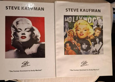 Steve Kaufman Signed Art Books Marilyn Monroe Andy Warhol Assistant 2009 SAK picture