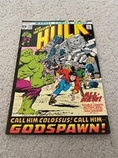 Incredible Hulk  145  VF-  7.5  High Grade  Colossus  General Ross  1971 picture