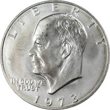 1973 S Eisenhower Silver Dollar Uncirculated Mint State IKE $1 Coin picture