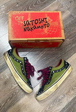 VANS Old Skool Studded Skate Shoes Green Black Men's US 8.5 Medium D picture