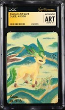 CGC AUTHENTIC ART AUTO 10 Card GLEE Signature Leafeon In The Hills Pokémon 2026 picture