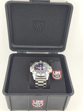 $845 MSRP | Luminox Men's Navy Seal Blue Dial Stainless Steel Watch - XS.3254 picture