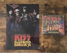 KISS - DESTROYS ANAHEIM `76 - JAPAN SHM-CD + CLEAR FILE FOLDER picture