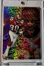 1998 Flair Showcase JERRY RICE RAINBOW REFRACTOR ROW 1 HOLO  RARE 49ers - Mint  picture