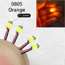 0805 Red Yellow Blue Green White Orange Warm SMD Led Pre-wired For Model 30CM 3V picture