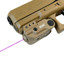 Hilight Tactical Reakt Pistol/Handgun Laser- Cerakote FDE with Purple Beam picture