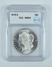 1878-S Morgan Silver Dollar MS64 ICG picture