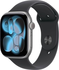 Apple Watch Gen 11 Series 11 46mm Space Gray Aluminum - Black Sport Band picture