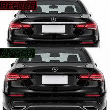 CHROME DELETE BLACKOUT OVERLAY FOR 2017-2023 MERCEDES E CLASS W213 TRUNK TRIM picture